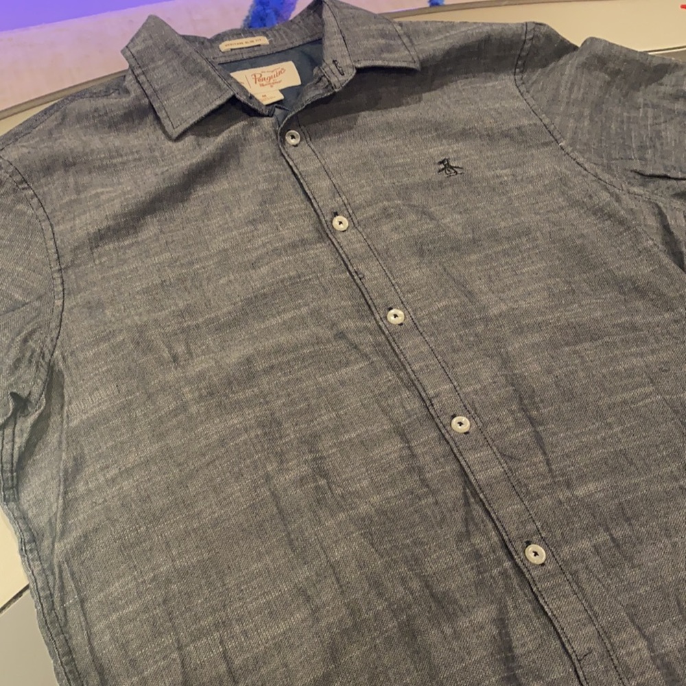 Exceptionally Soft Penguin Button Down Ss - image 3